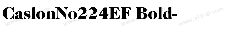 CaslonNo224EF Bold字体转换 CaslonNo224EF Bold字体转换